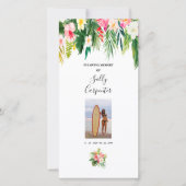 Viering van het leven is gunstig voor het Bladwijz Bedankkaart (Voorkant)