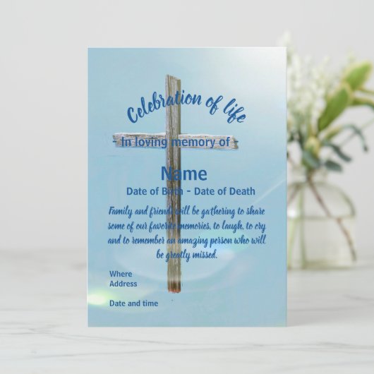 Viering van het leven kaart (Staand voorkant)