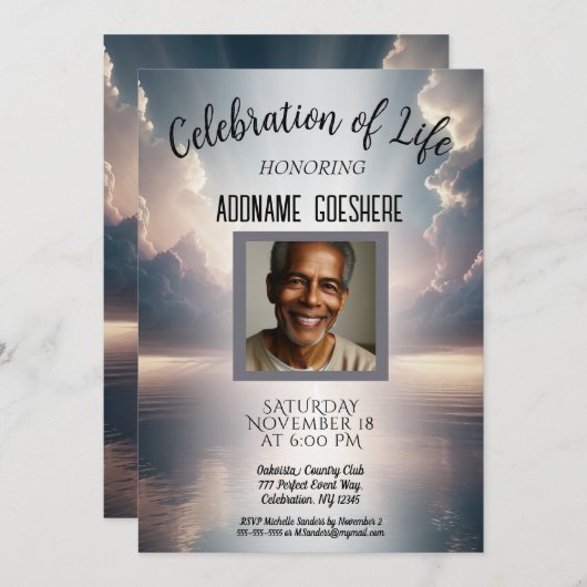 Viering van het leven - Kalm Zee Kaart (Voorkant / Achterkant)