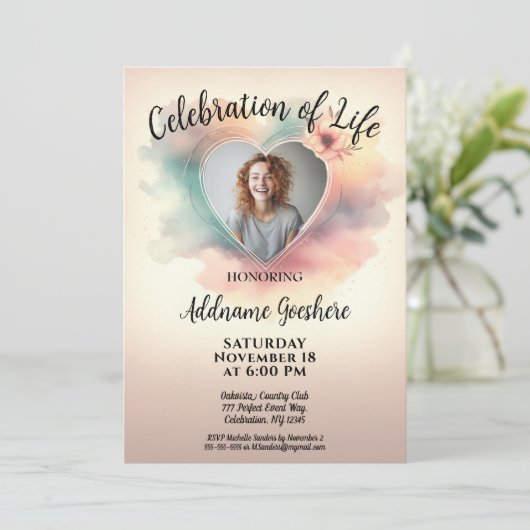 Viering van het leven - Kalm Zee Kaart (Staand voorkant)