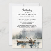 Viering van het leven, kanoën Gevist Begrafenis Kaart (Voorkant)