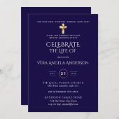 Viering van het leven katholieke begrafenis Memori (Voorkant / Achterkant)