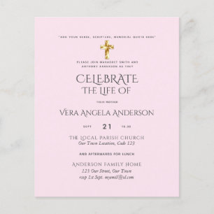 Viering van het leven katholieke begrafenis Memori