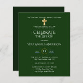 Viering van het leven katholieke begrafenis Memori (Voorkant / Achterkant)