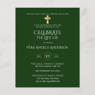 Viering van het leven katholieke begrafenis Memori