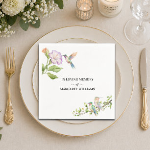 Viering Van Het Leven Kolibrie Bloemen Servet