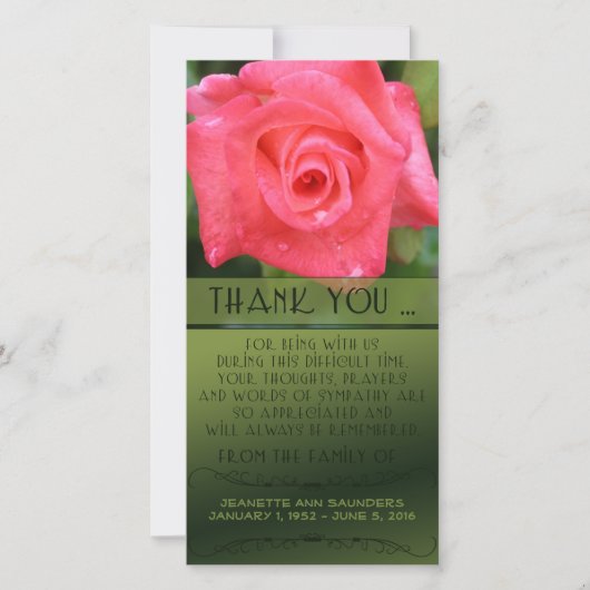 Viering van het leven, koraal Roos, je past je aan (Voorkant)