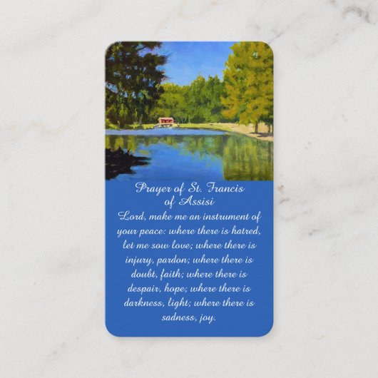 Viering van het Leven Landschap Begrafenis Kaart Visitekaartje (Voorkant)