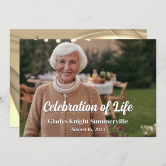 Viering van het leven | Landschap Golden Glow QRCo Kaart