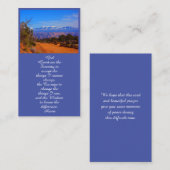 Viering van het Leven Landschapsgedenkteken Kaart Visitekaartje (Voorkant / Achterkant)