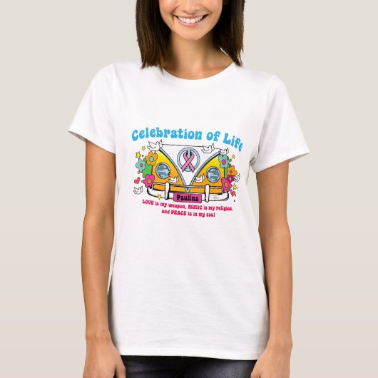Viering van het leven, lange hoes T T-shirt (Voorkant)