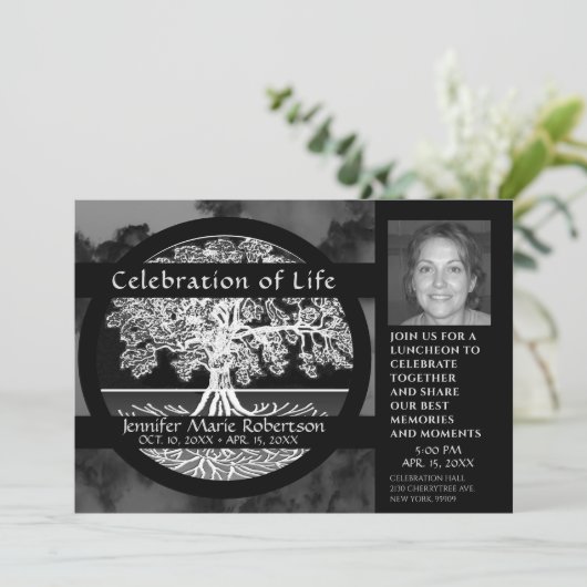 Viering van het leven - Levensboom Kaart (Staand voorkant)