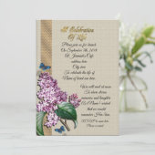 Viering van het leven Lilacs Kaart (Staand voorkant)