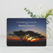 Viering van het leven, Lone Acacia-boom op zonsopg Kaart (Staand voorkant)