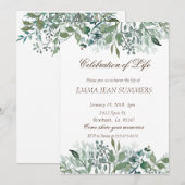 Viering van het Leven Loof Bladeren Groene Natuur Kaart (Voorkant / Achterkant)