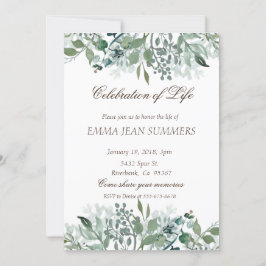 Viering van het Leven Loof Bladeren Groene Natuur Kaart