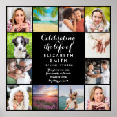 Viering van het Leven Memorial 12 Fotobord Poster (Voorkant)