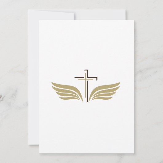 Viering van het leven Memorial begrafenis foto, pi Kaart (Achterkant)