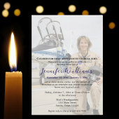 Viering van het leven Memorial Funeral Photo, Pilo Kaart