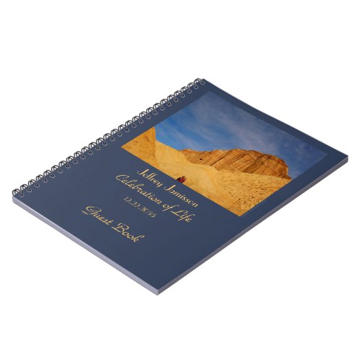 Viering van het leven, Memorial Guest Book, Hiking Notitieboek (Linkerzijde)