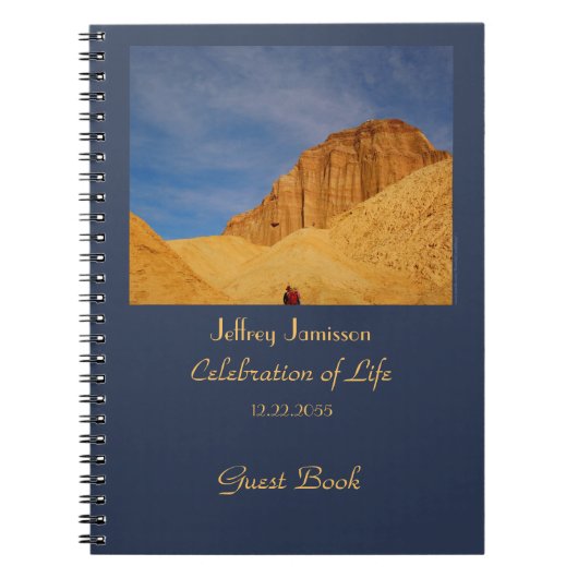 Viering van het leven, Memorial Guest Book, Hiking Notitieboek (Voorkant)