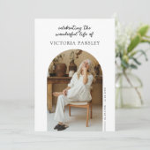 Viering van het leven Memorial Photo Arch Kaart (Staand voorkant)