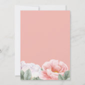 Viering van het leven Memorial Pink Botanical Kaart (Achterkant)