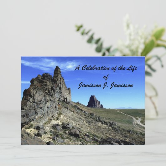 Viering van het leven, Memorial Service Shiprock Kaart (Staand voorkant)