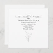 Viering van het leven met de hand getekend geblade kaart (Voorkant / Achterkant)