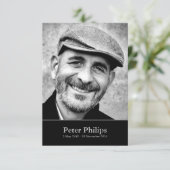 Viering van het Leven met Foto 1 Aangepaste Uitnod Kaart (Staand voorkant)