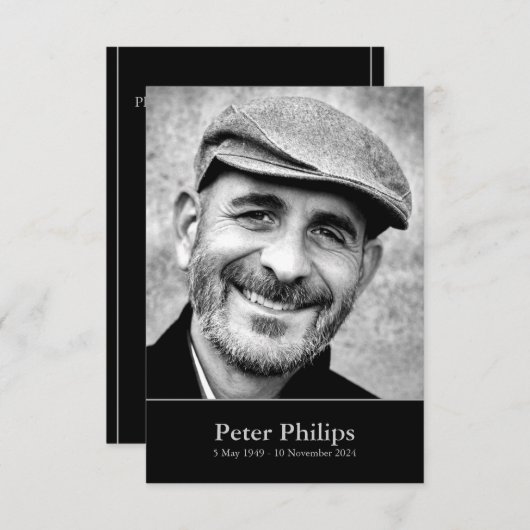 Viering van het Leven met Foto 1 Aangepaste Uitnod Kaart (Voorkant / Achterkant)