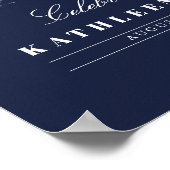 Viering Van Het Leven met Foto Begrafenisceremonie Poster (Hoek)