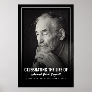 Viering Van Het Leven Met Foto-Funerair Ceremonie Poster