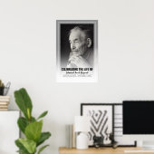 Viering Van Het Leven Met Foto-Funerair Ceremonie Poster (Thuiskantoor)