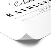 Viering Van Het Leven Met Foto-Funerair Ceremonie Poster (Hoek)