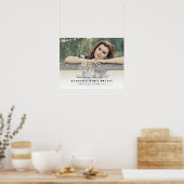 Viering Van Het Leven met Foto Rouwkaart Horizonta Poster (Keuken)
