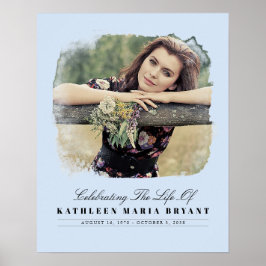 Viering Van Het Leven met Foto Uitvaart Ceremonie  Poster