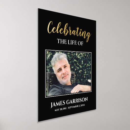 Viering van het leven met fotogedenkteken folie afdrukken (Laagn)