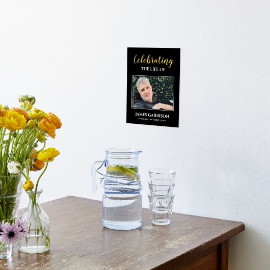 Viering van het leven met fotogedenkteken folie afdrukken (Laag (Keuken))