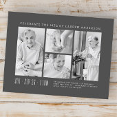 Viering van het Leven Modern Eenvoudig 4 Foto Coll Briefkaart