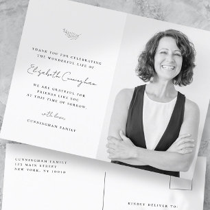 Viering van het Leven Modern Eenvoudig Minimalisti Briefkaart