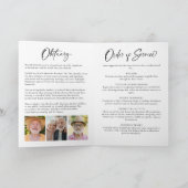 Viering van het leven Moderne 8-foto Collage Elega Programma (Binnen)