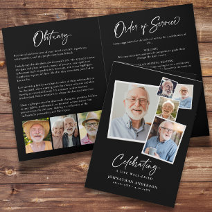 Viering van het leven Moderne 8-foto Collage Elega Programma