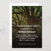 Viering van het leven | Moderne begrafenisbomen Kaart (Voorkant / Achterkant)