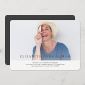 Viering van het leven Moderne Eenvoudige elegant Kaart (Voorkant / Achterkant)