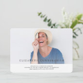 Viering van het leven Moderne Eenvoudige elegant Kaart (Staand voorkant)