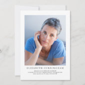 Viering van het leven Moderne Eenvoudige elegant Kaart (Voorkant)