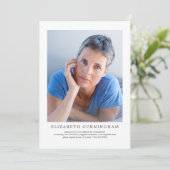 Viering van het leven Moderne Eenvoudige elegant Kaart (Staand voorkant)