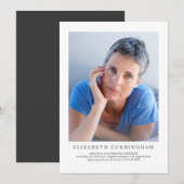 Viering van het leven Moderne Eenvoudige elegant Kaart (Voorkant / Achterkant)