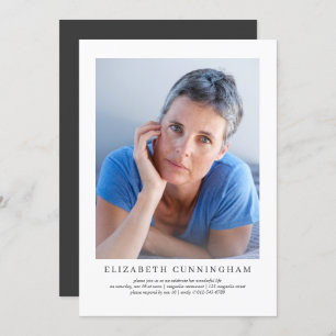 Viering van het leven Moderne Eenvoudige elegant Kaart